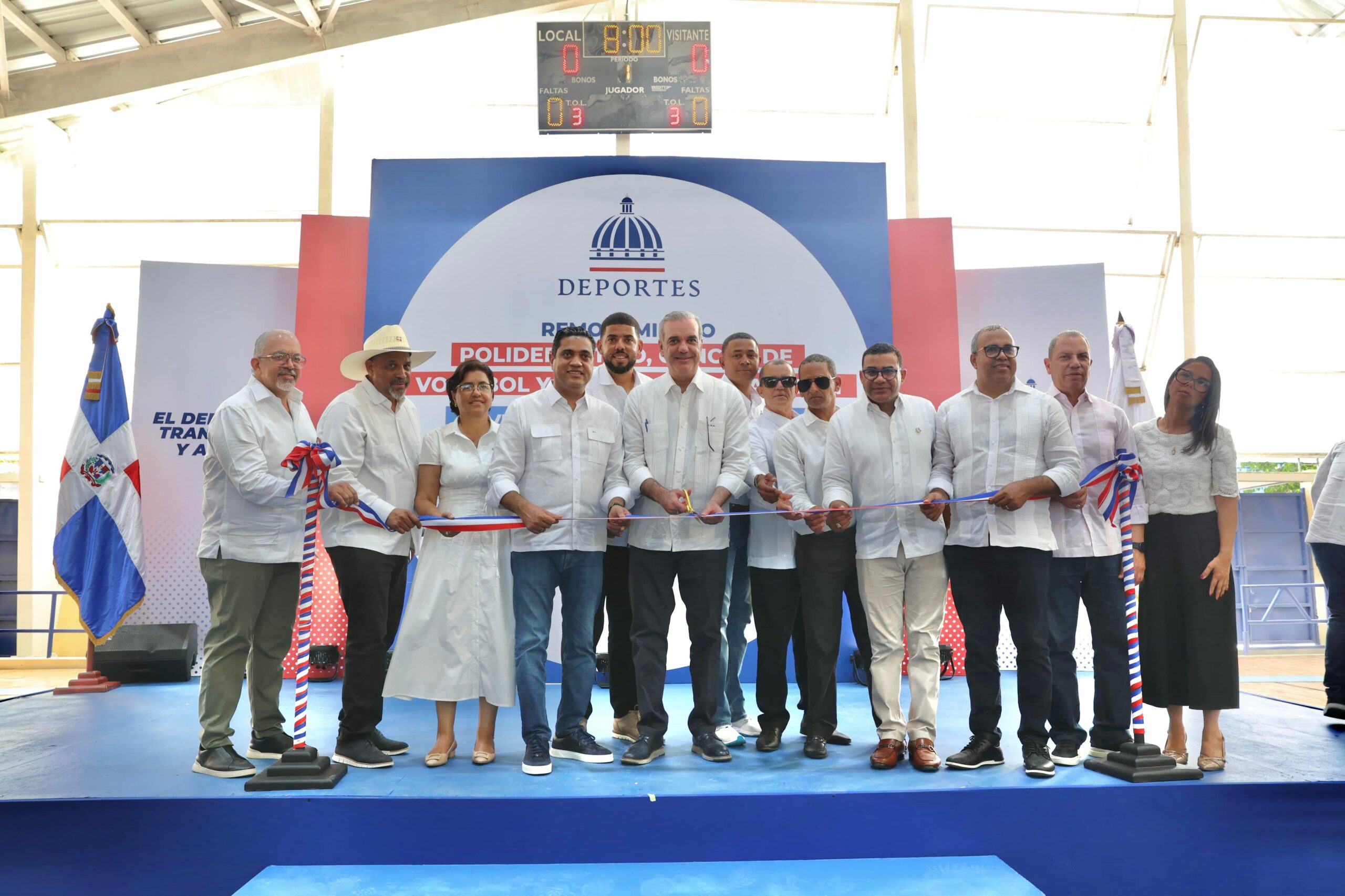 Presidente Abinader entrega obras deportivas en Dajabón con inversión de RD$43.5 millones