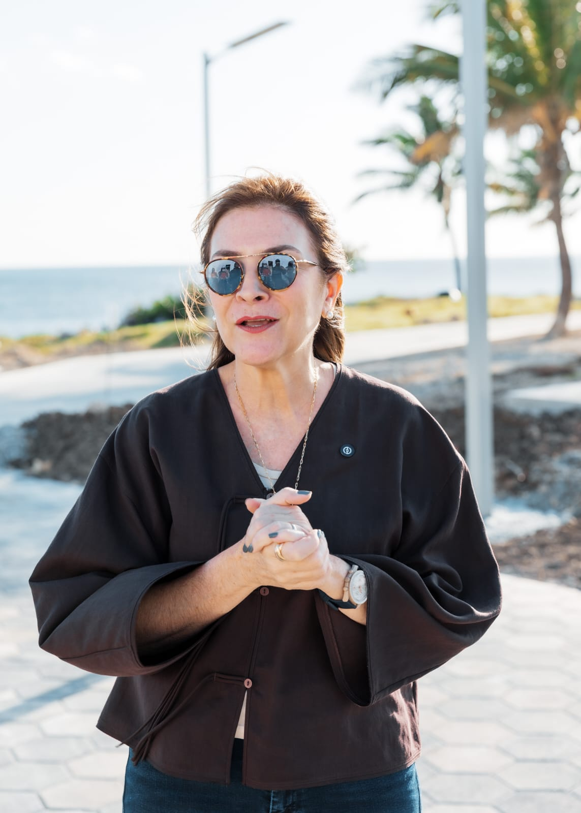 Carolina Mejía muestra avances del Malecón Deportivo rumbo a los Juegos Centroamericanos 2026