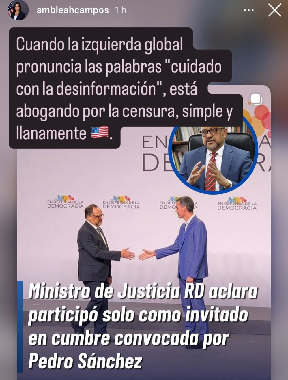 El mensaje de la embajadora Leah Campos que encendió el debate