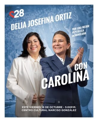 Carolina Mejía prepara juramentación de Delia Ortiz, exprecandidata presidencial del PRM