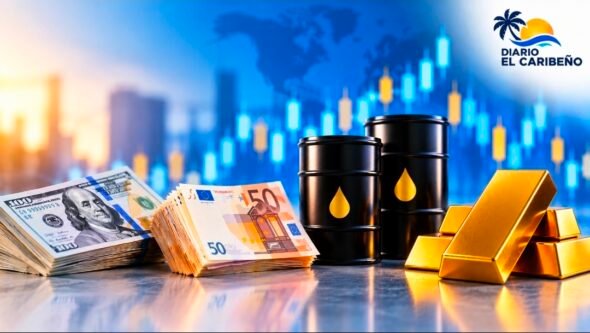 Mercado hoy: petróleo cae, oro sube y el dólar abre en RD$60.69 a la venta